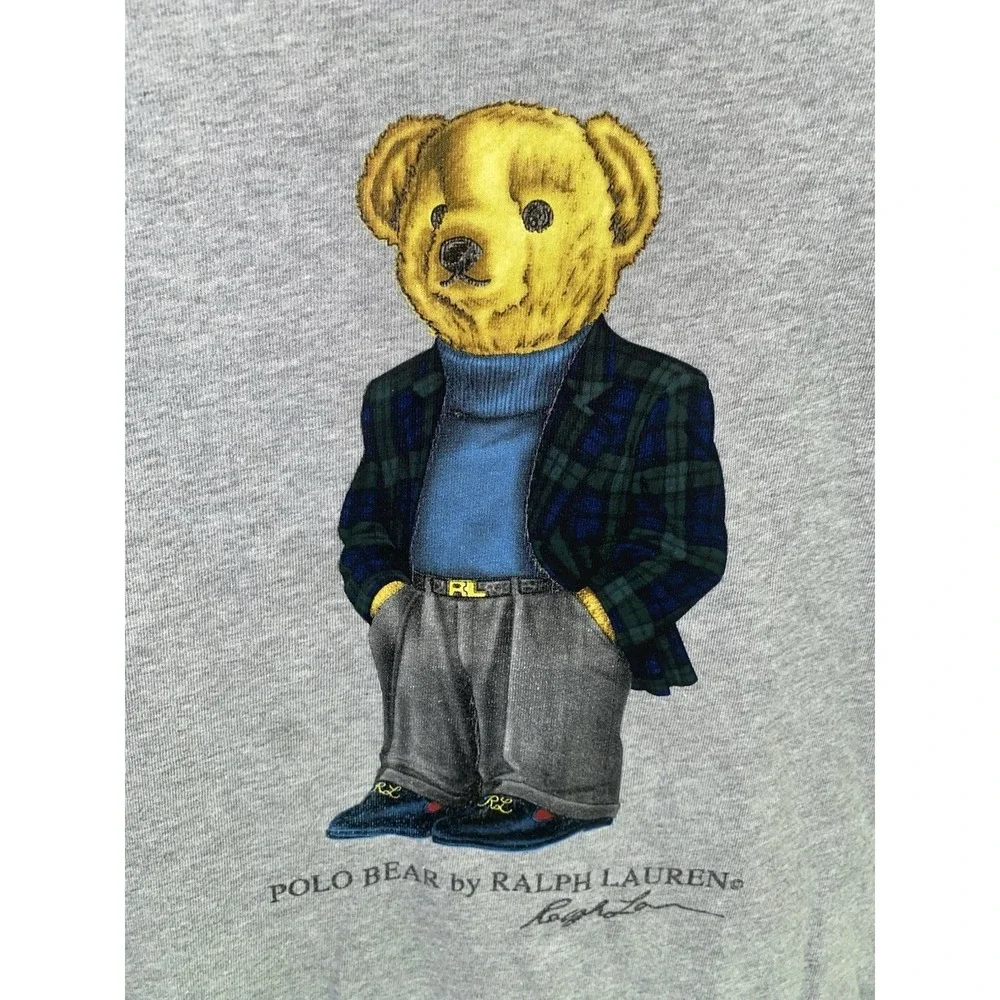Vintage 90s Polo by Ralph Lauren Preppy/Blazer Polo Bear T Shirt Mens Medium
